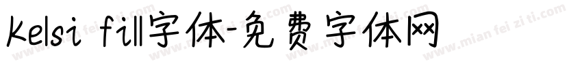 Kelsi fill字体字体转换